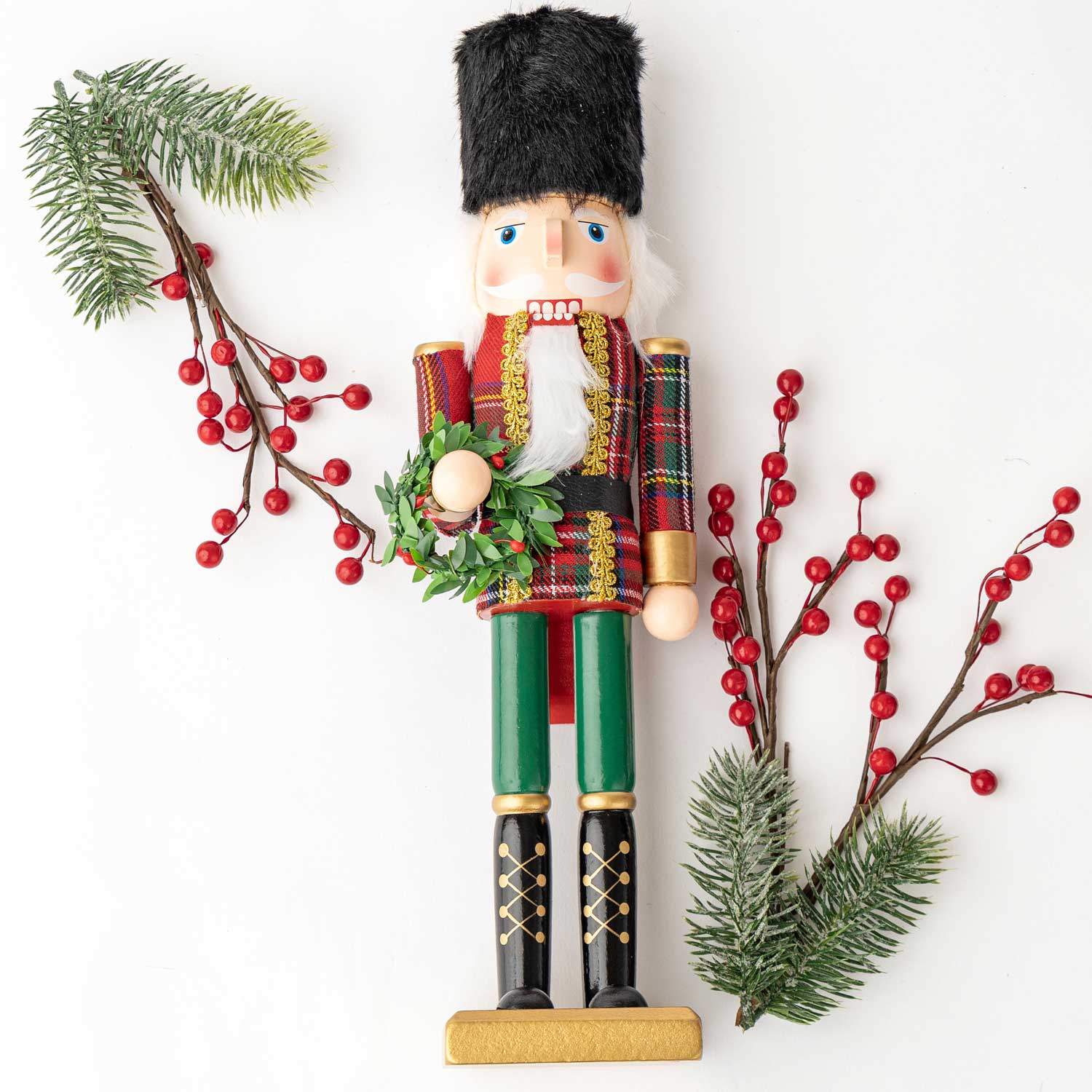 Tartan Plaid 15" Nutcracker