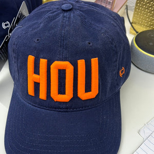 HOU Cotton Hat ~ Astros Navy/Orange