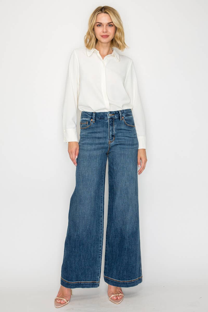 Just So Right ~ Trouser Hem Palazzo Jean