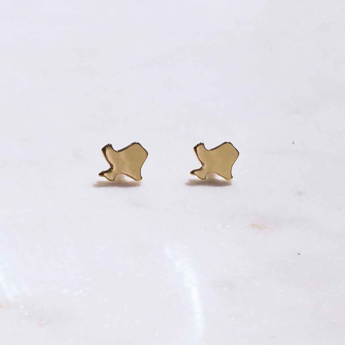 0.5" Gold Texas State Studs