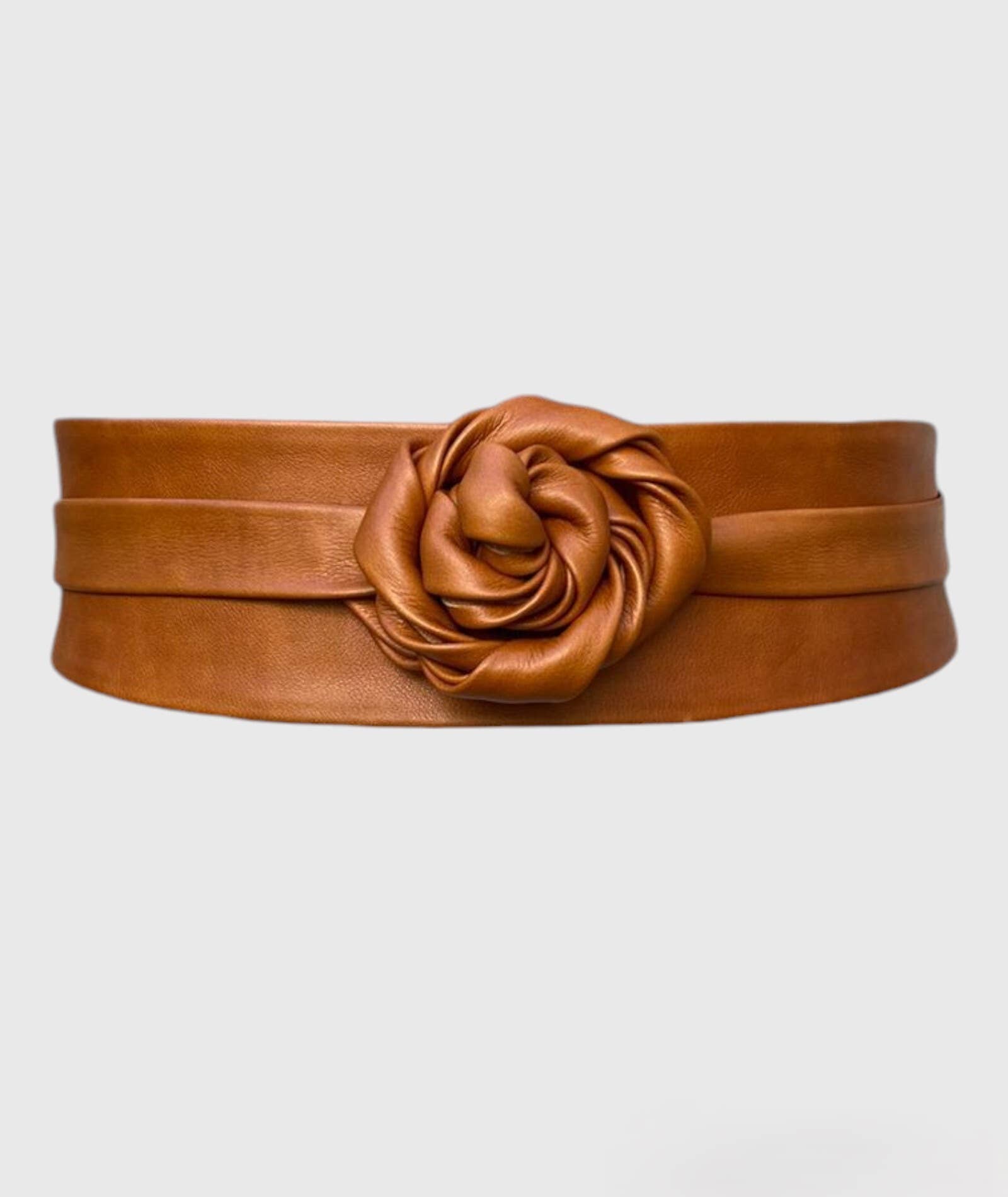 Leather Wrap Belt - Toffee - OS