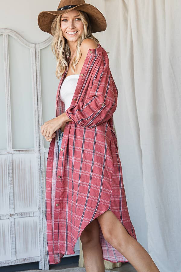 The Perfect Plaid Shirt Dress