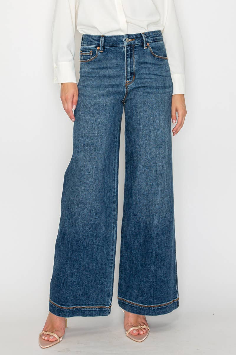 Just So Right ~ Trouser Hem Palazzo Jean