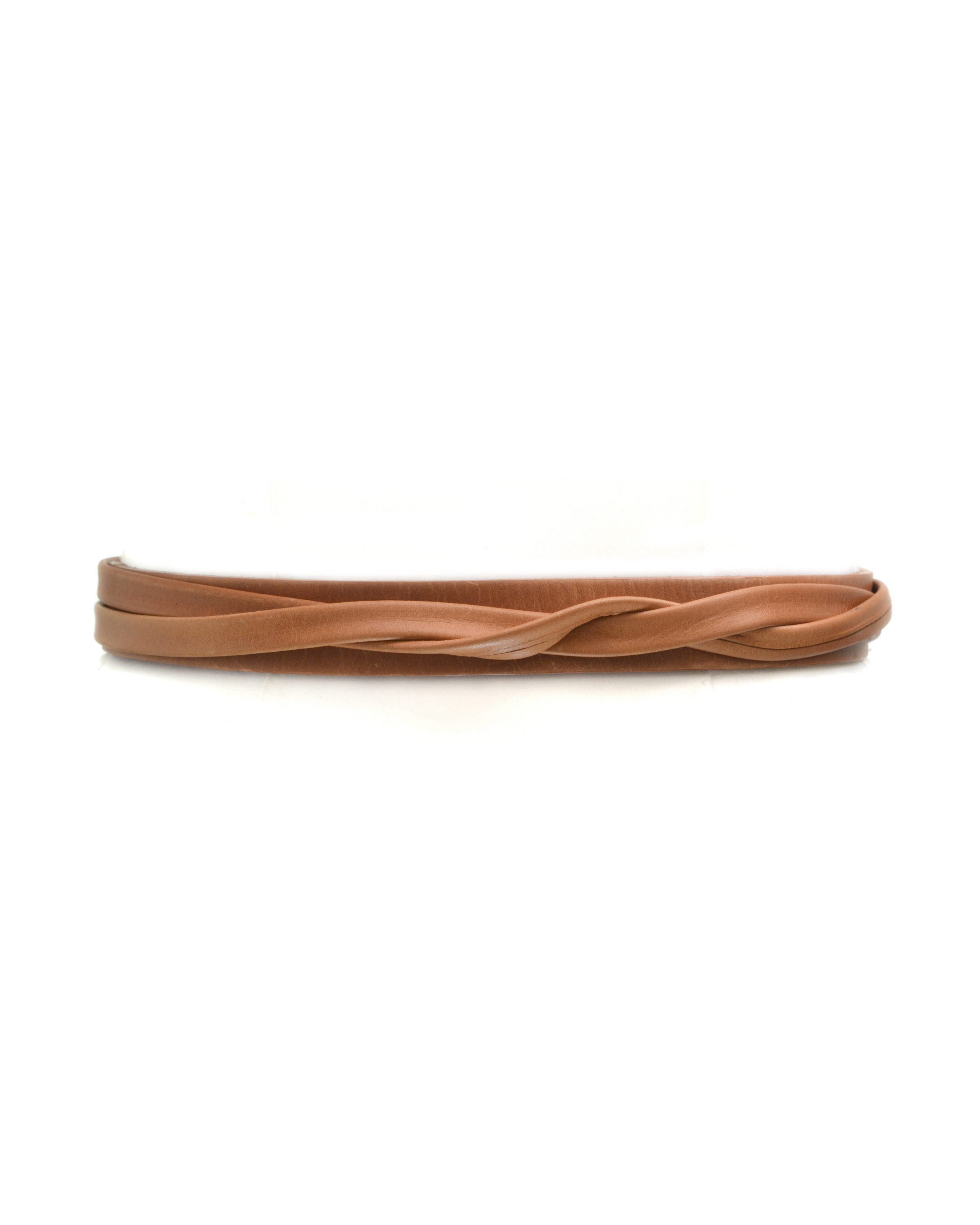 Skinny Wrap Belt - Cognac