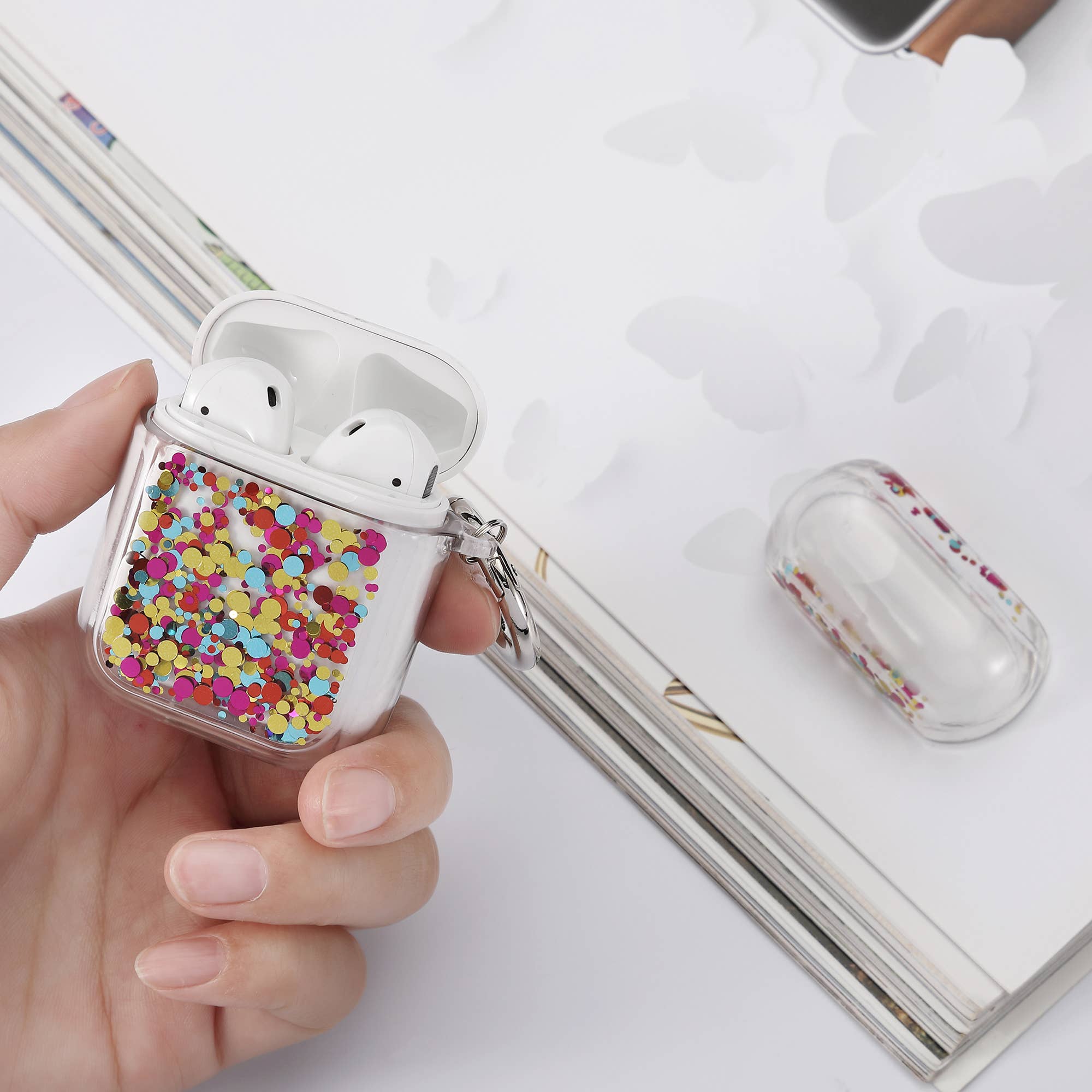 Apple AirPods 2 Shiny Glitter Case with Retail Pack