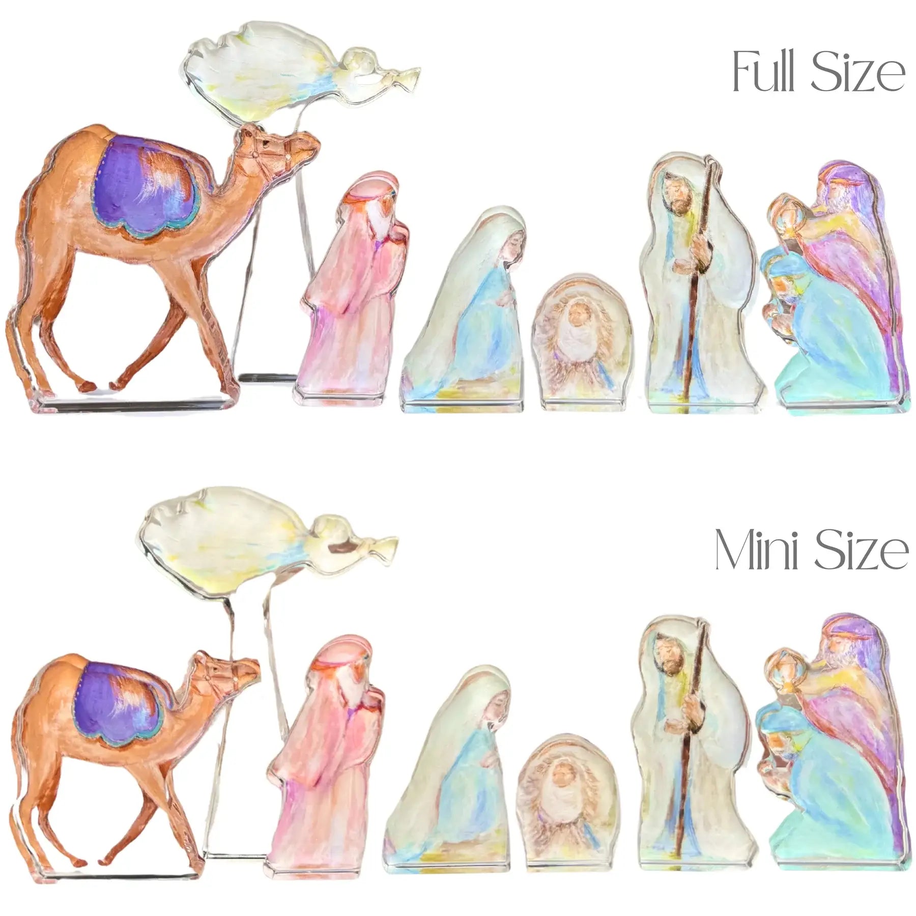 “Nativity 7 Piece Set” Acrylic Shelfie