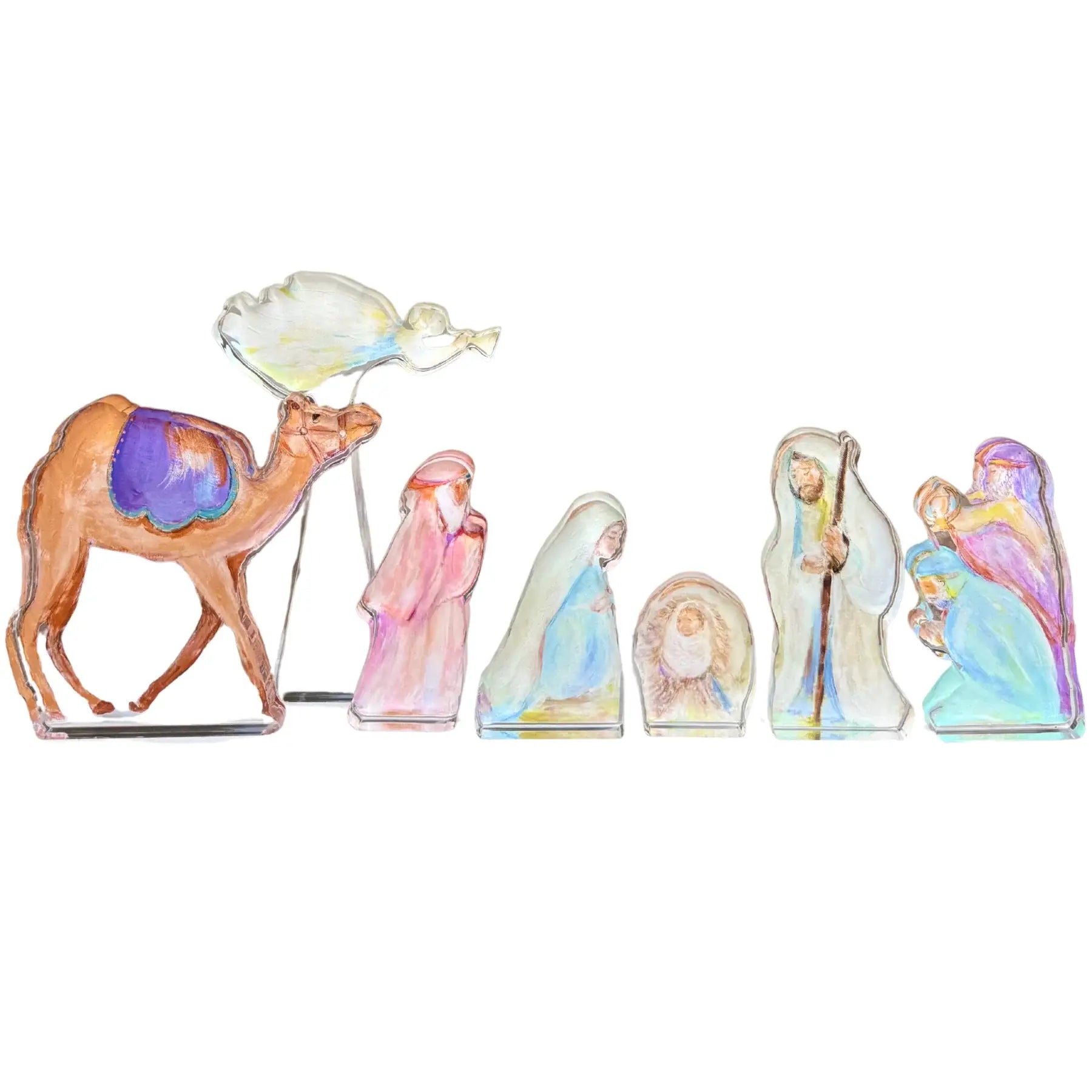 “Nativity 7 Piece Set” Acrylic Shelfie