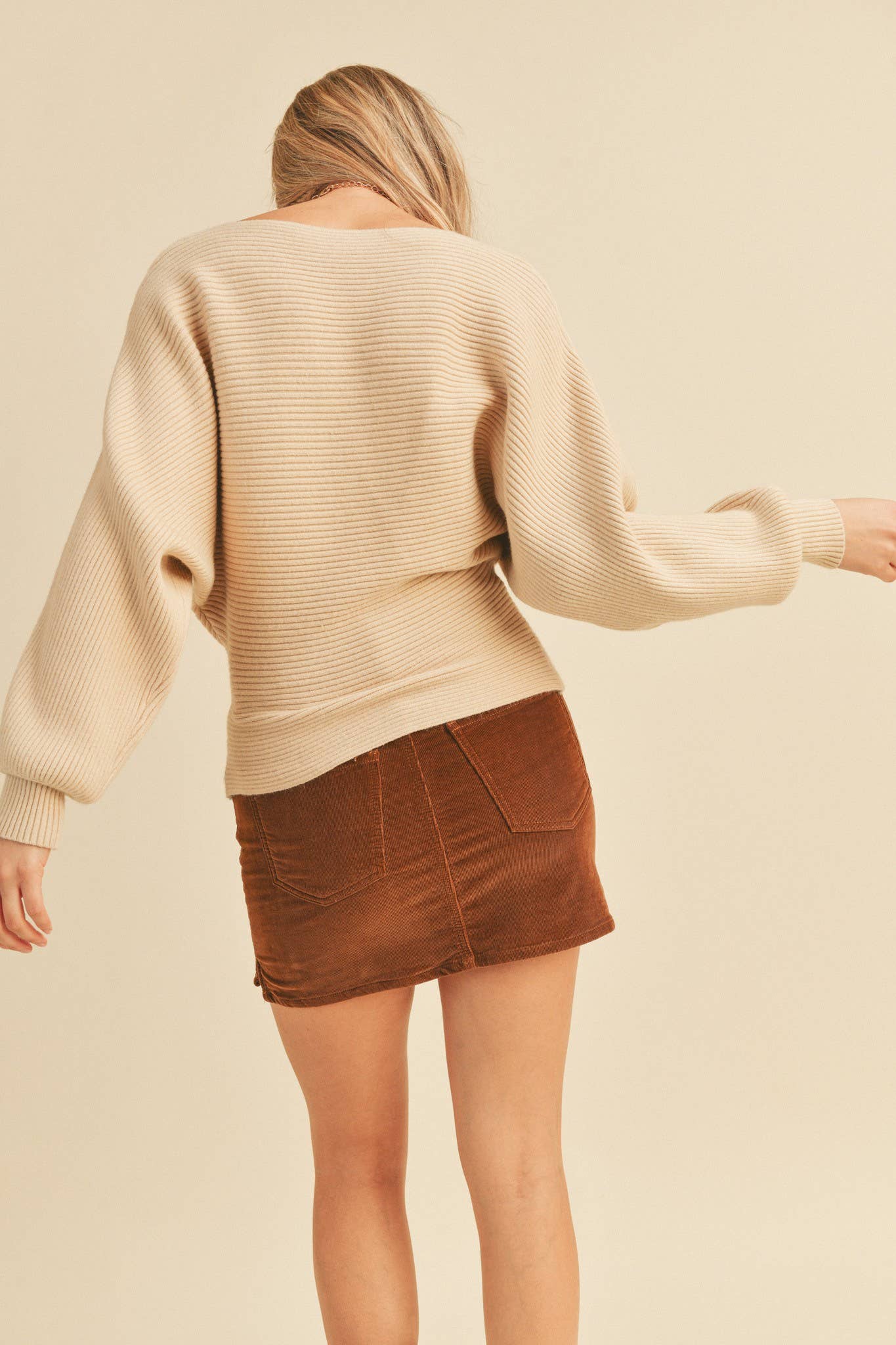 On The Go- Dolman Sleeve Sweater