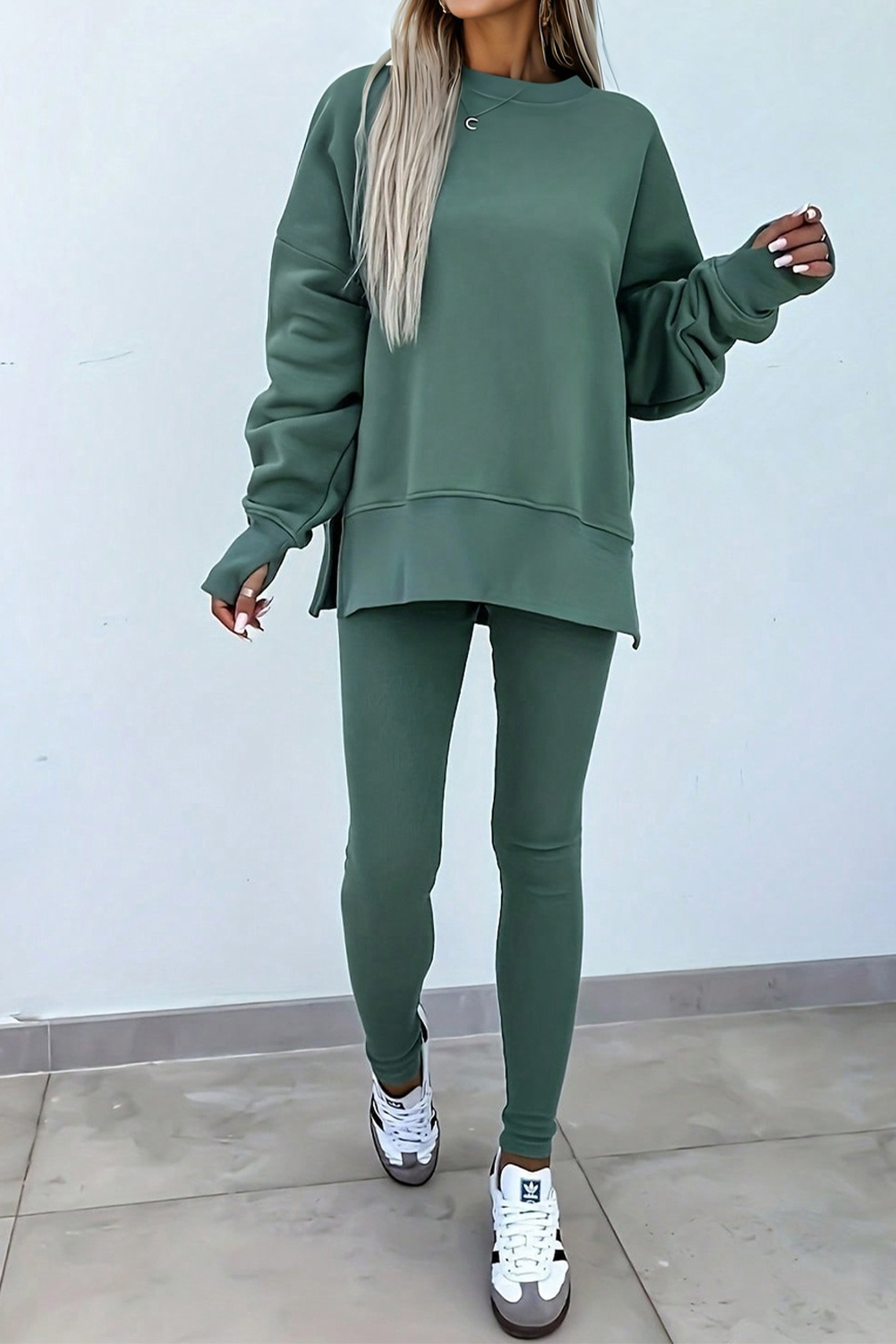 Winter Wishes ~ Oversize Sweatshirt & Ribbed Leggings SET