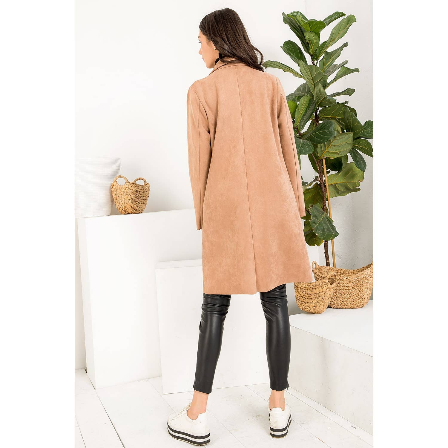 So Chic~ Suede Long Cardigan
