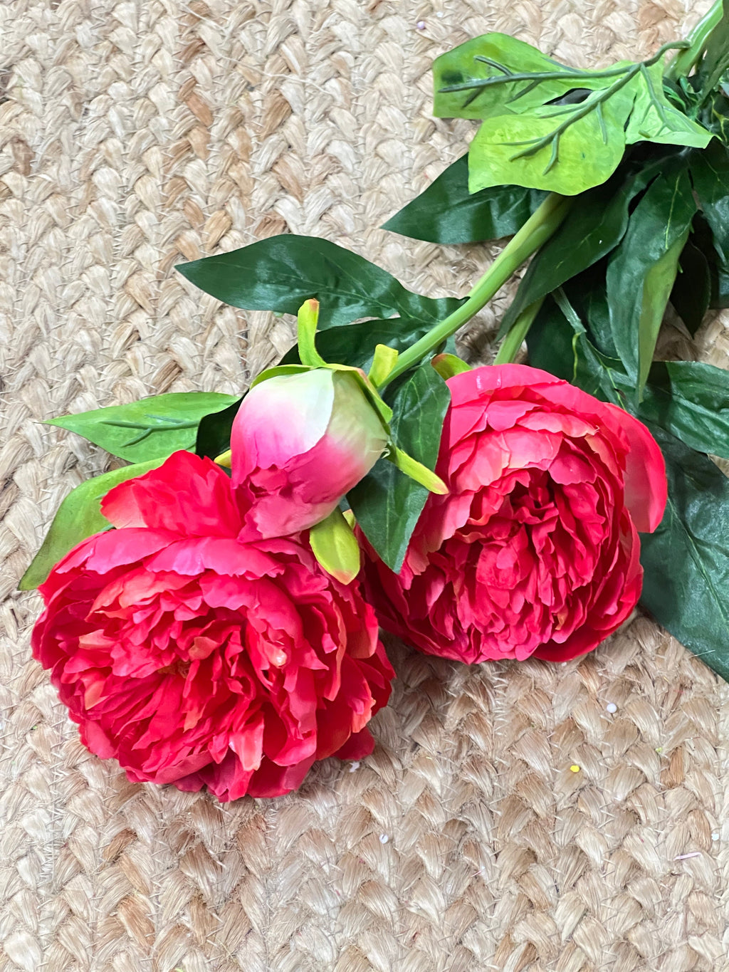 Pink Flowers and Bud Spray