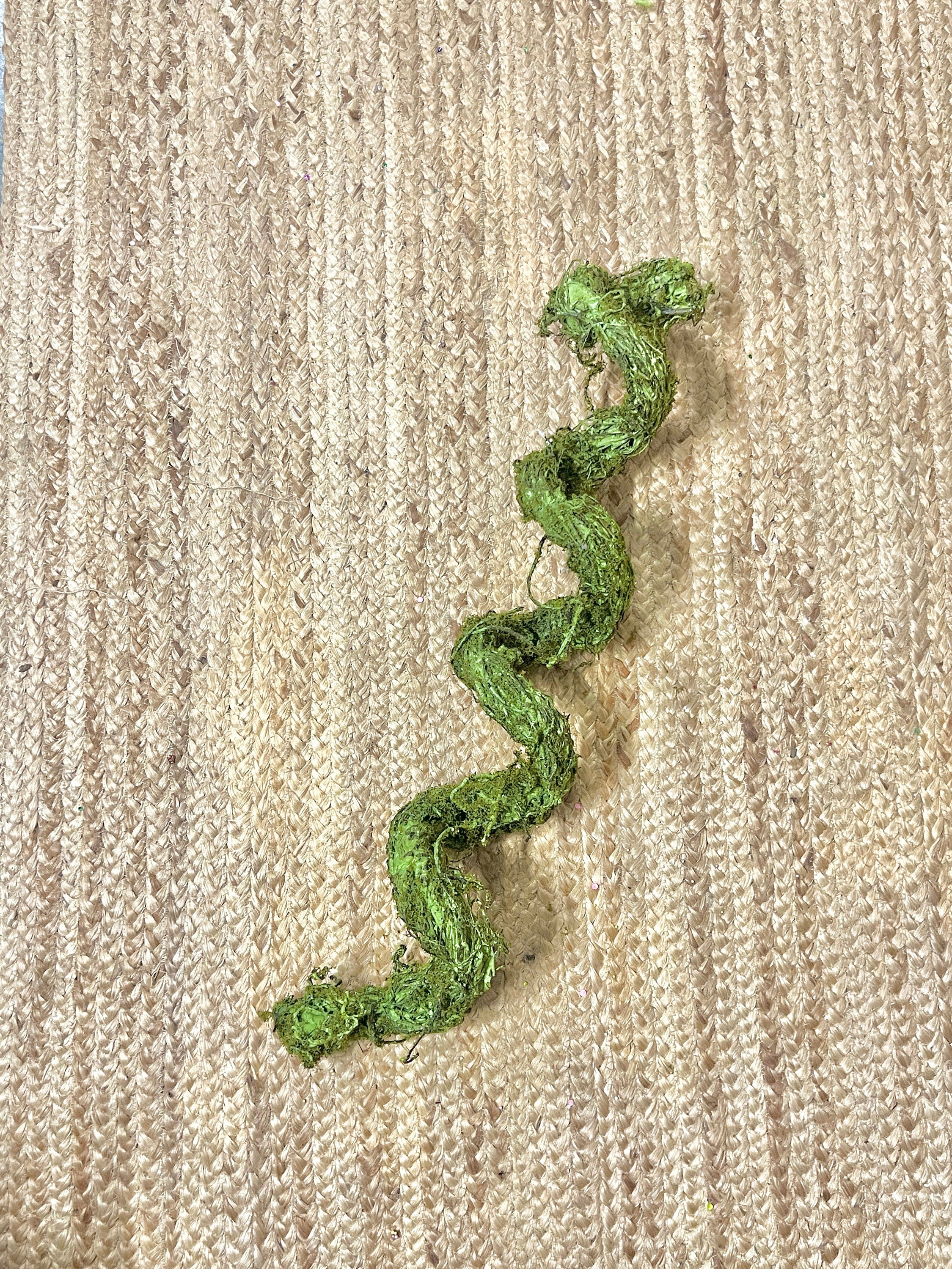 25.5” Spiral Moss Branch ~ wired, posable loops
