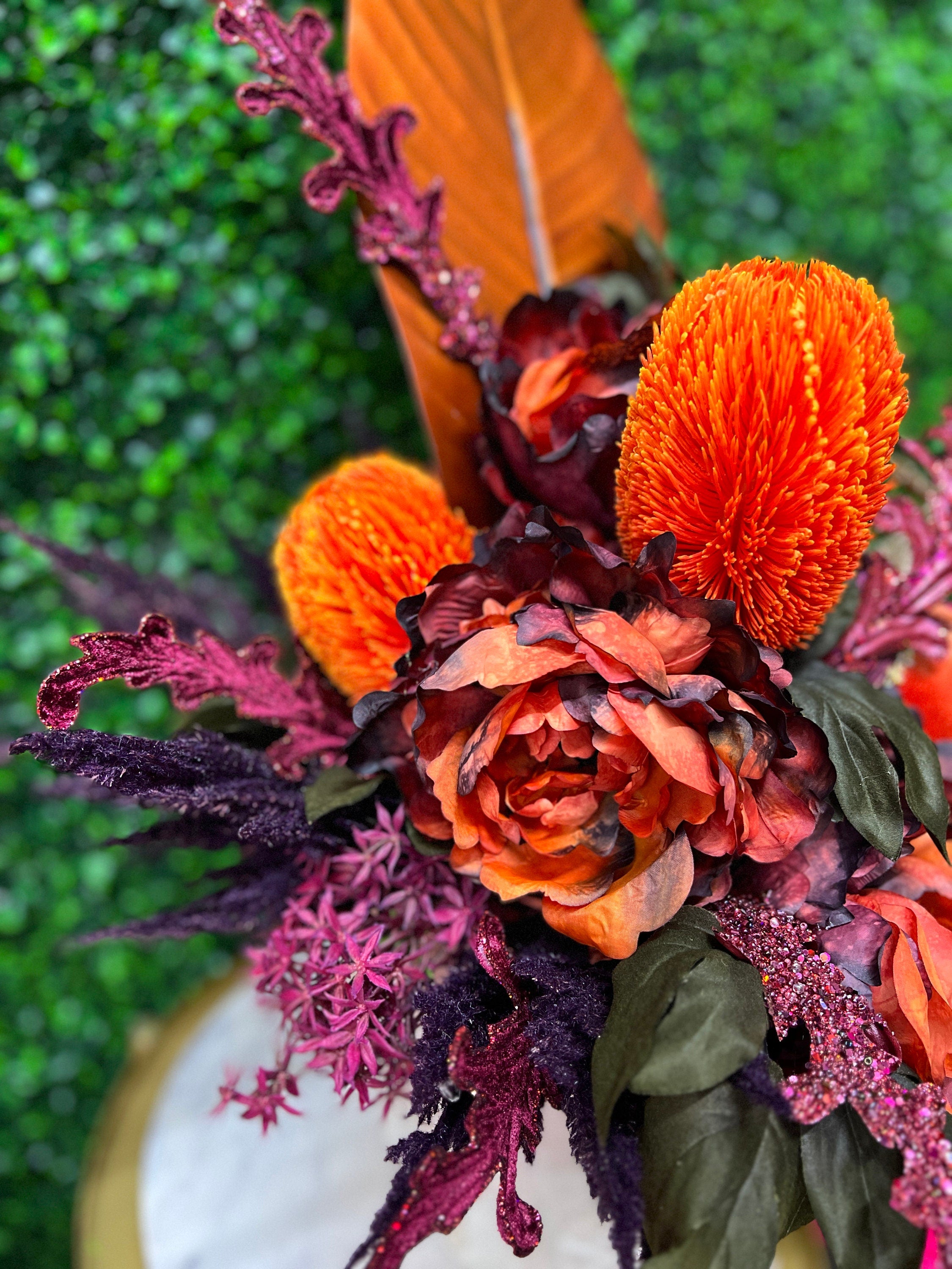 Halloween Floral Centerpiece ~ Skull Centerpiece for Halloween