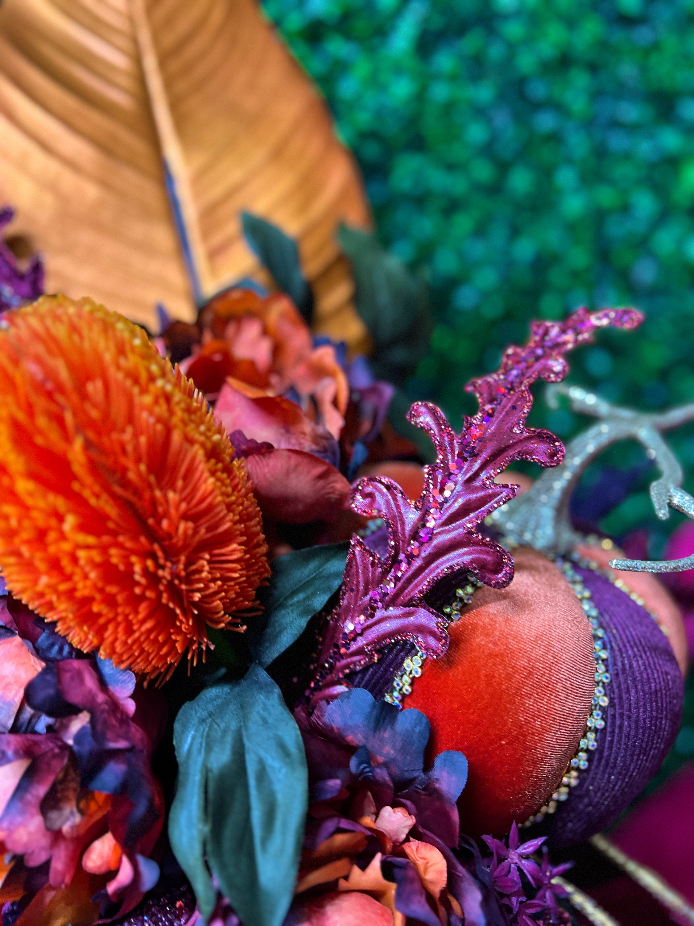 Halloween Floral Centerpiece ~ Skull Centerpiece for Halloween