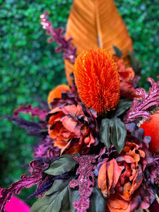 Halloween Floral Centerpiece ~ Skull Centerpiece for Halloween