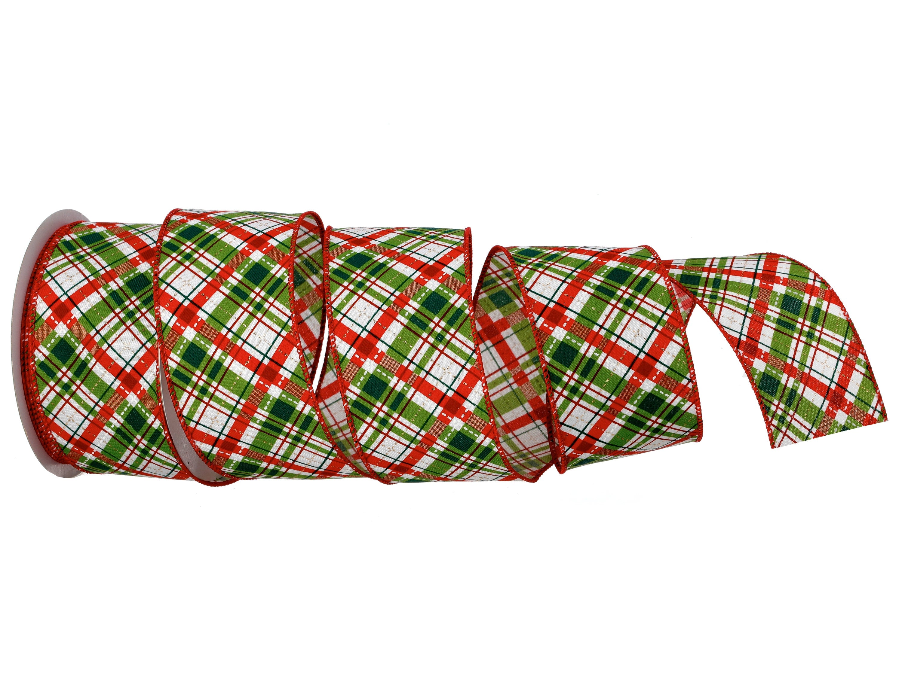 2.5 Inch Traditional Plaid Ribbon ~ 10yards