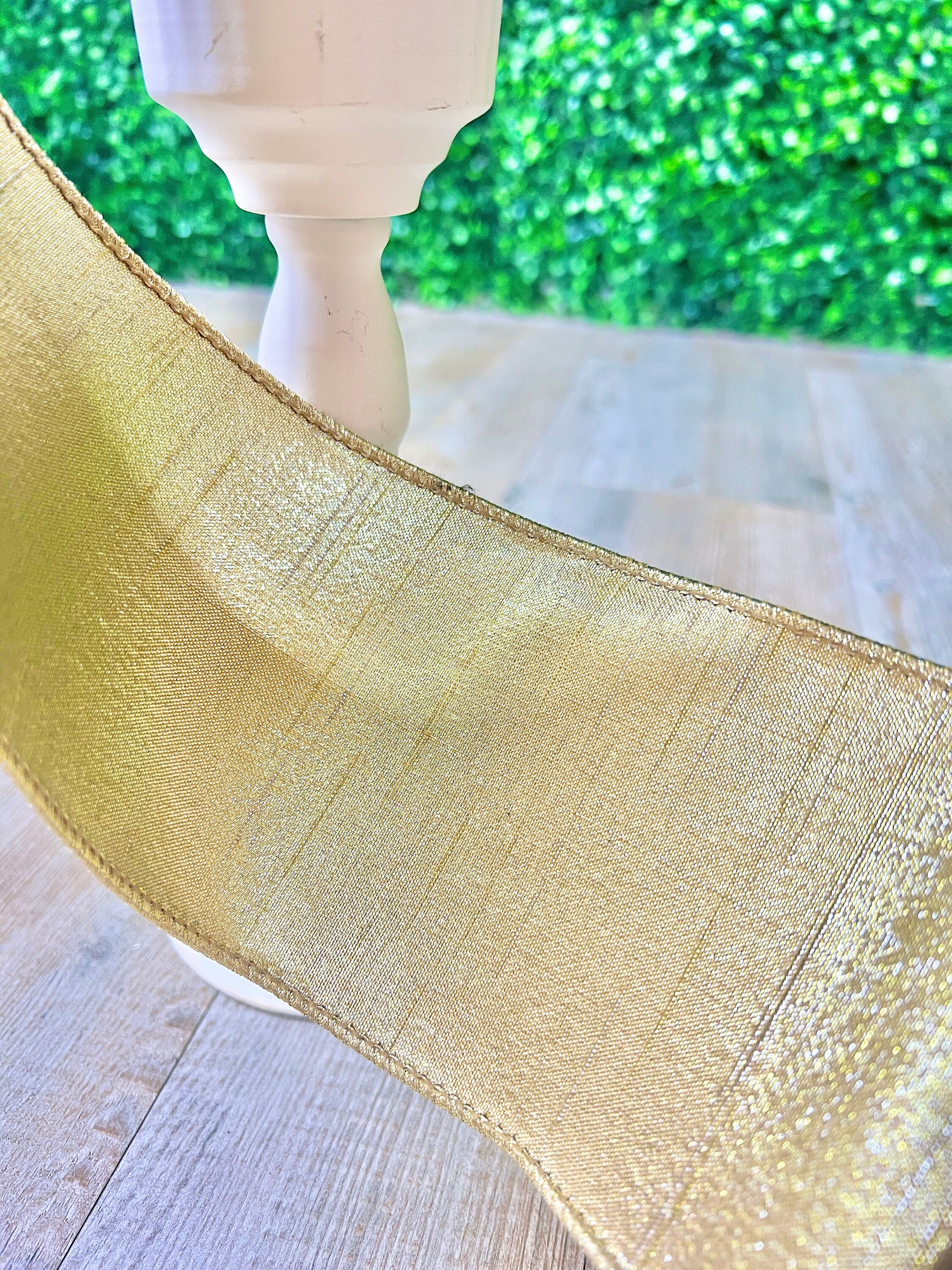 Farrisilk Gold Flashy Velvet - 4 inch - Wired