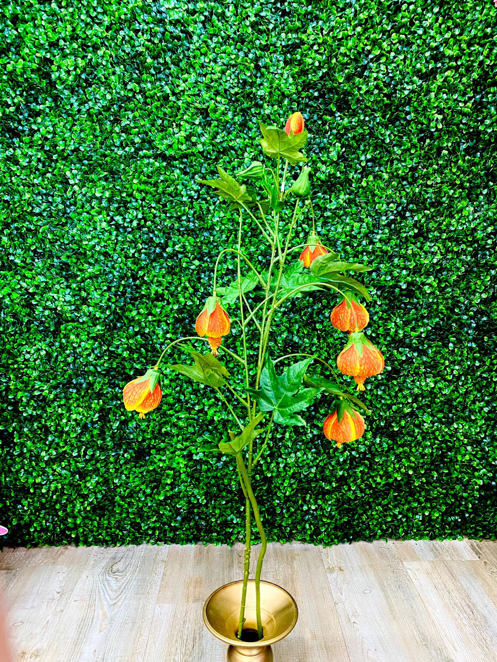 Orange Abutilon Spray - 38.5”