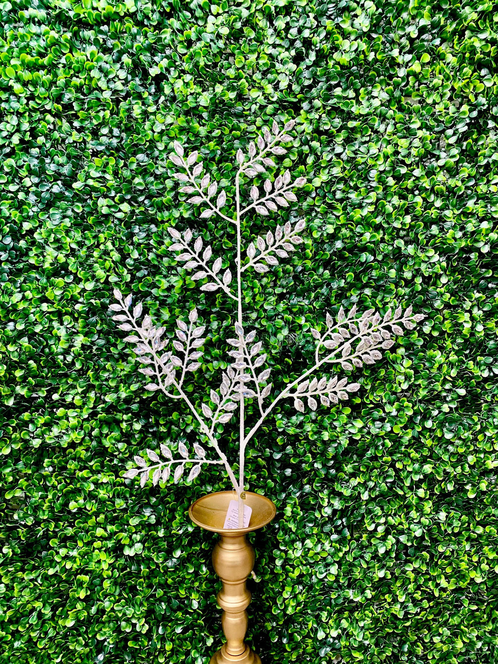 Clear Jewel Leaf Spray - 30 Inch