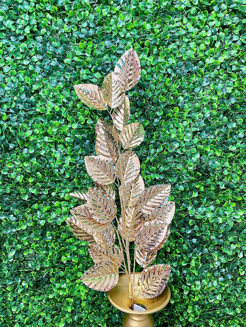 Gold Metallic Leaf Spray - 32 Inch