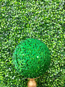 8 inch green sequin ornament, green Christmas tree ornament, emerald green ornament, ornaments for Christmas tree, 8 inch ball ornament