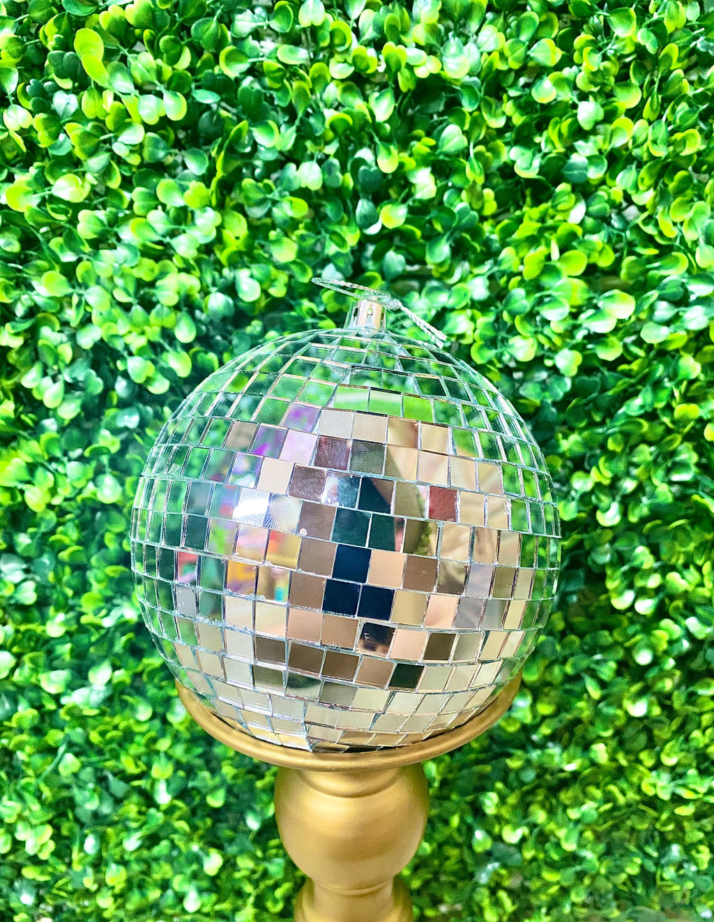 4.75 inch Silver Disco Ball Ornament