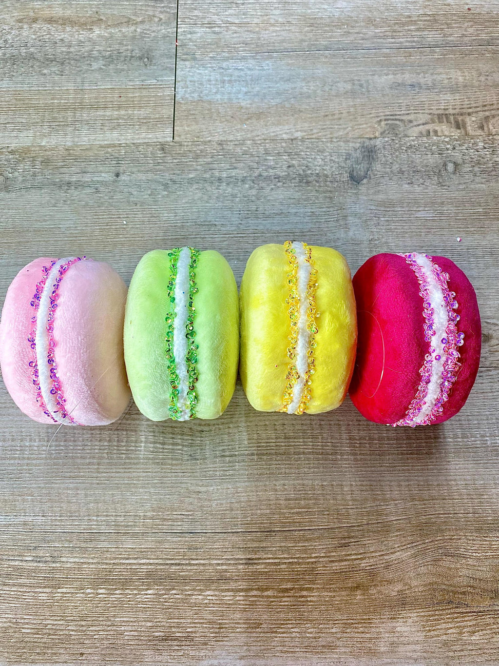 3.5” Macaroon Ornament Set - 4 per set