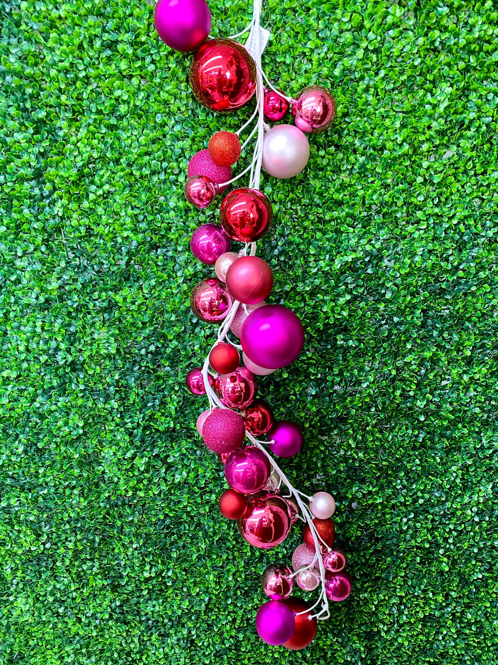 4' Pink Ball Garland