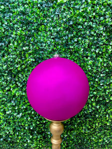 200mm Matt Fuschia Ball Ornament