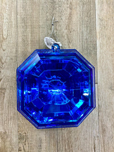 Blue Sapphire Acrylic Gem - Square Cut Jewel Ornament ~ 6”