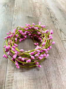 Pink Berry Spring Wrap Garland ~ 28 feet