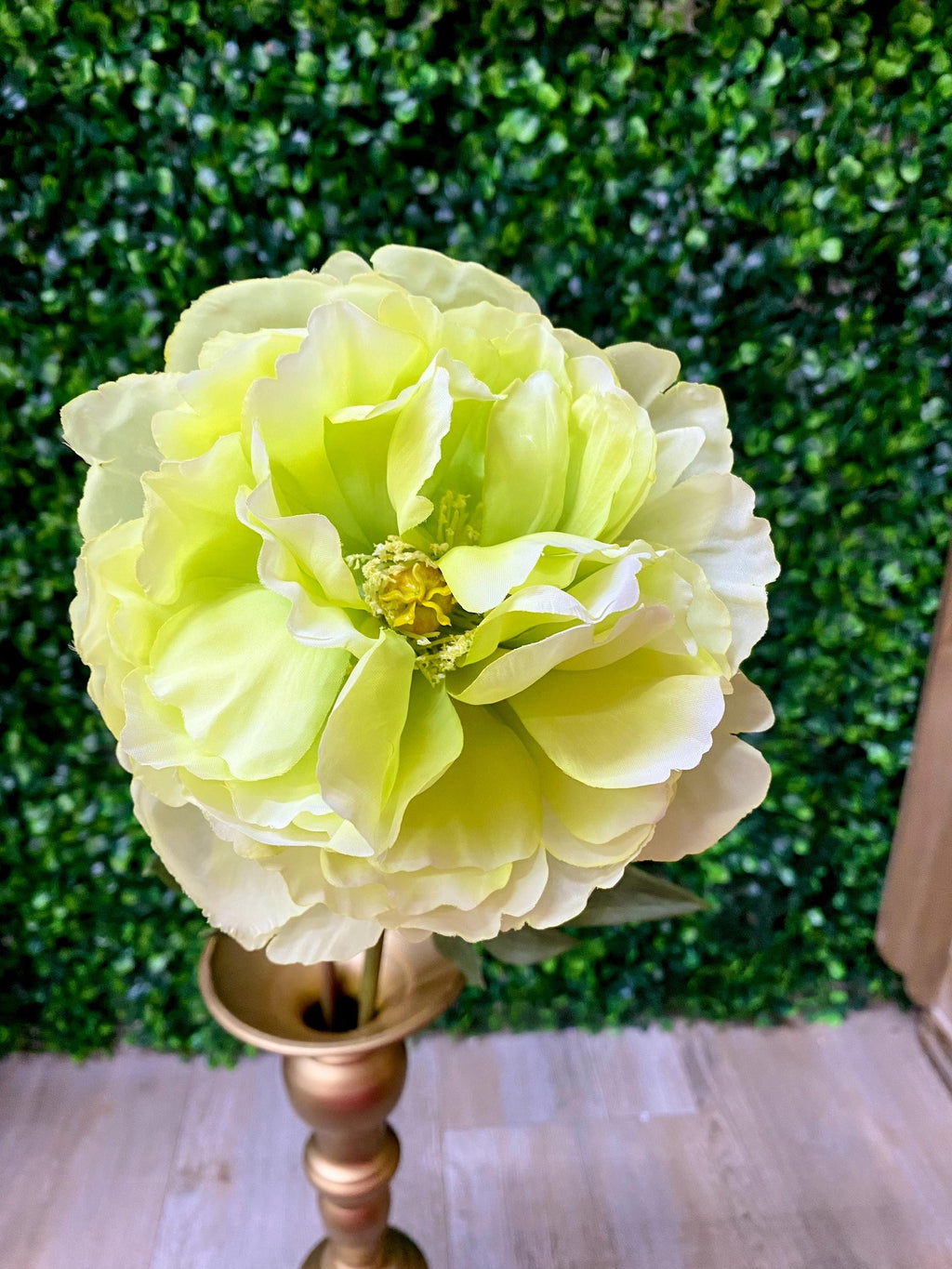 Light Green Neo Peony Spray - 25 inches