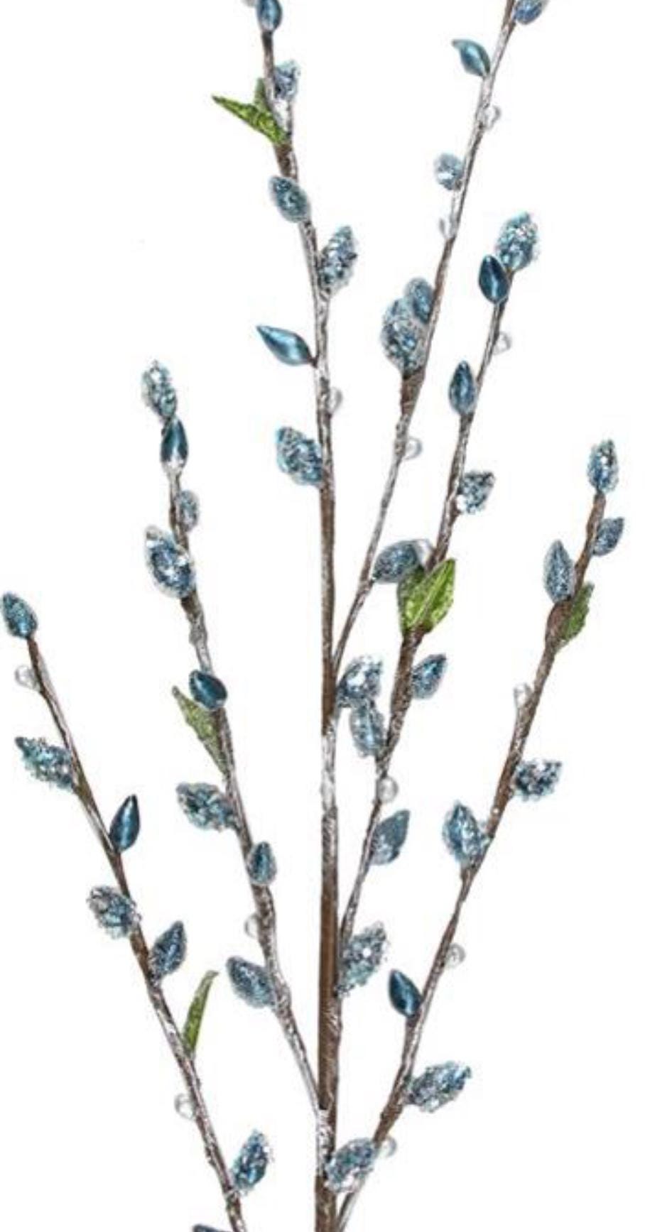 Icy Blue Willow Spray - 42 inch