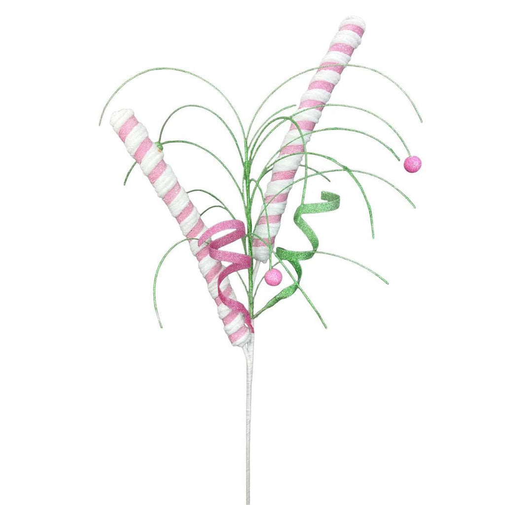 Mint and Pink Stick Candy Spray - 30 inch