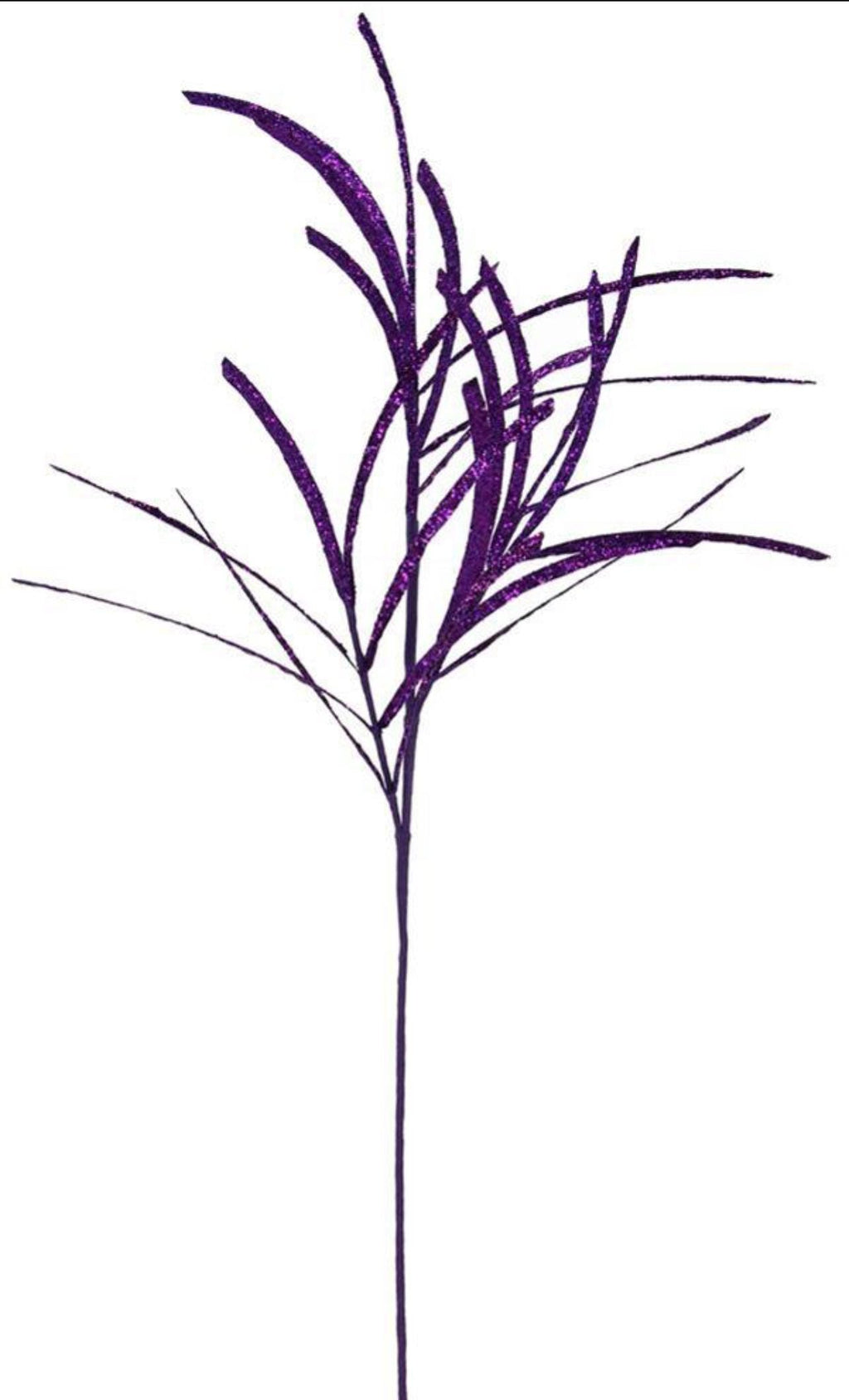 Purple Glitter Paper Grass - 31 inch