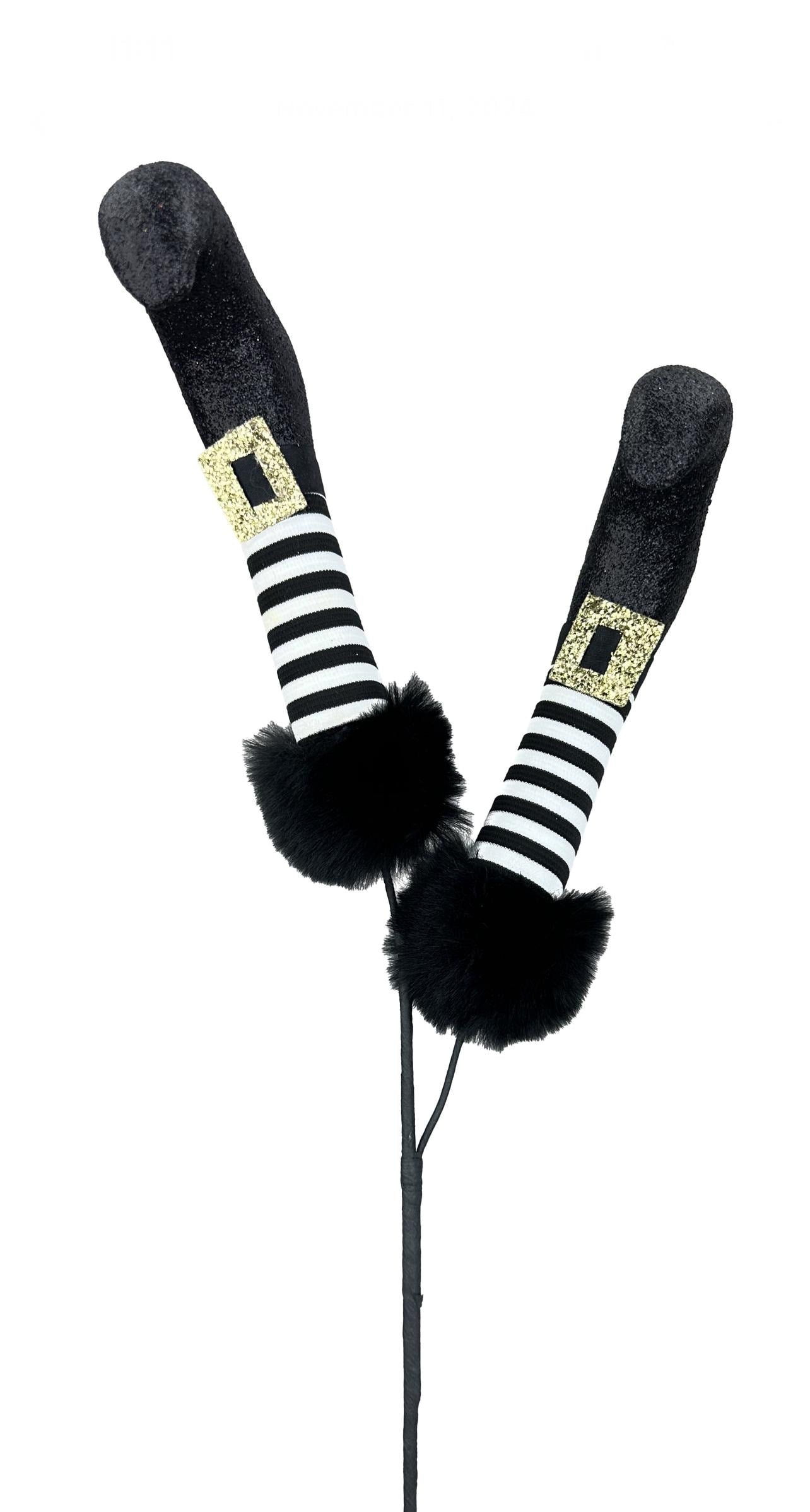 Black and White Witch Boots Spray ~ 26 inch