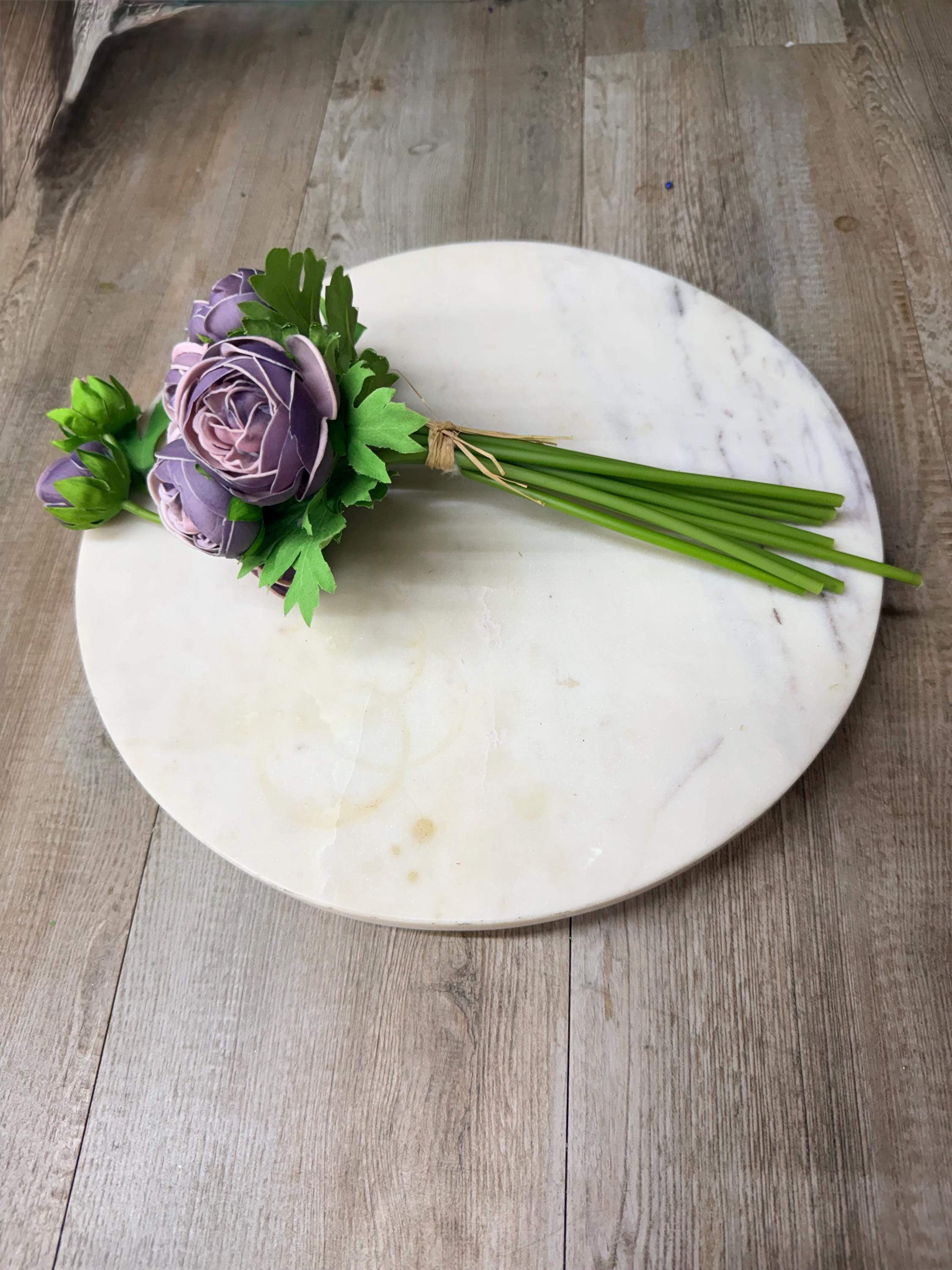 Purple Real Touch Ranunculus Bundle ~ 10 stems ~ 15 Inch