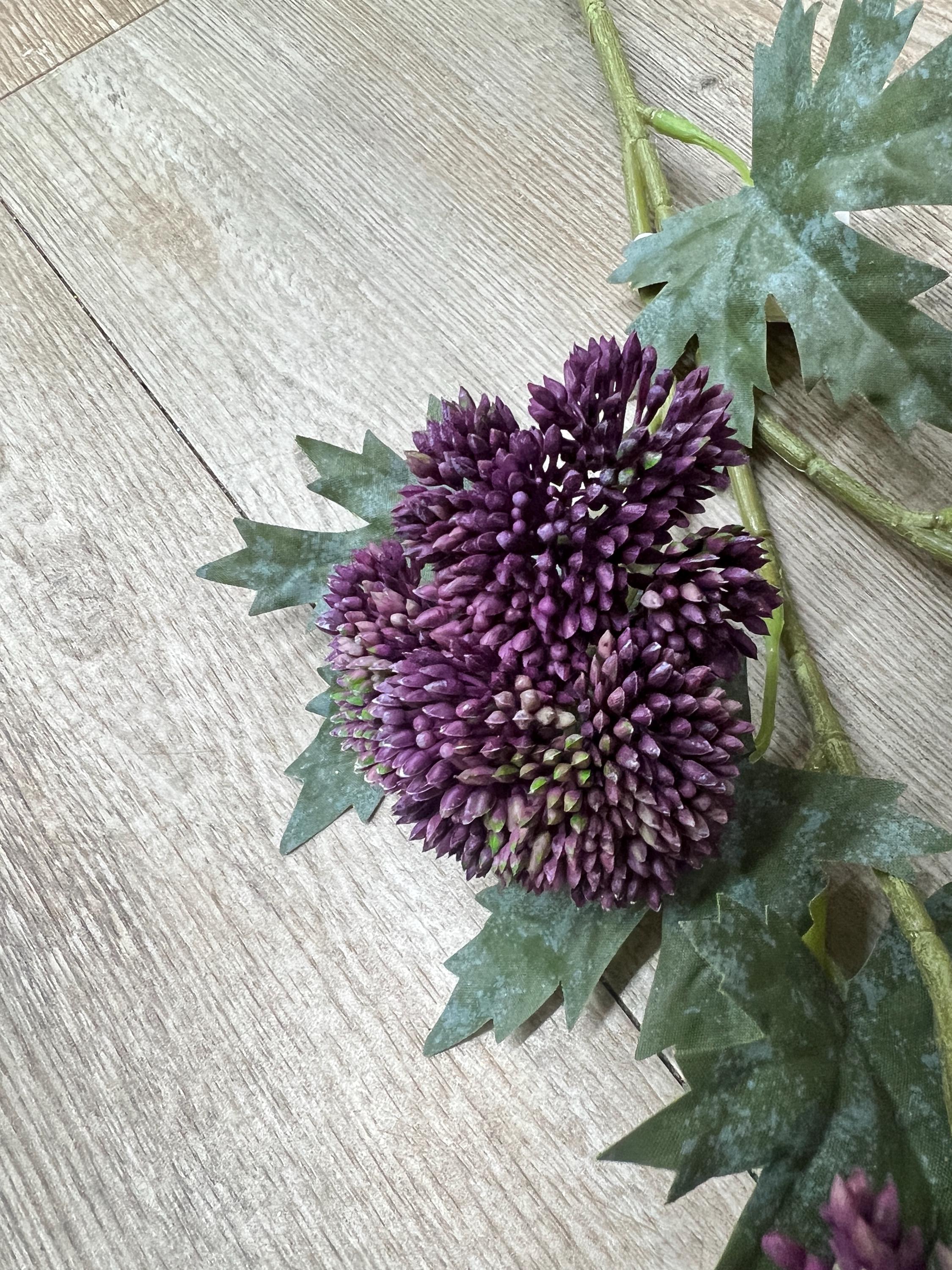 Dark Purple Sedum Stem ~ 28 Inch