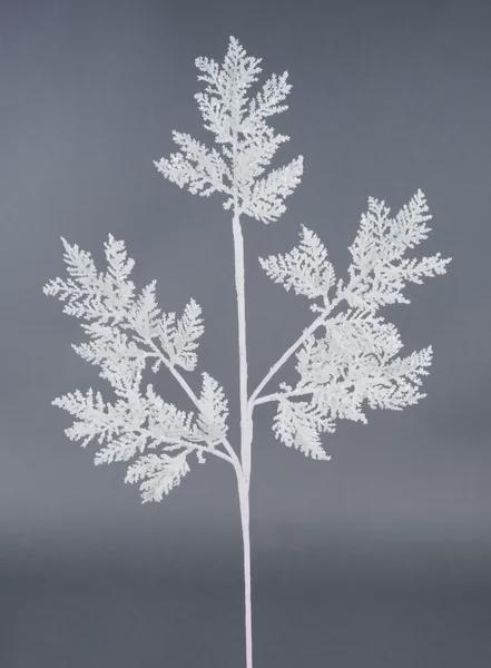 White Glittered Cedar Spray ~ 28 Inch