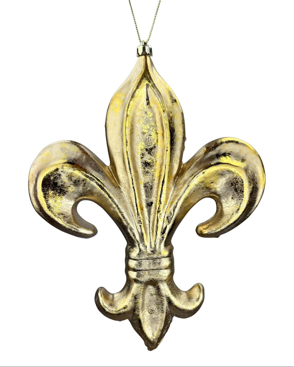 Gold Fleur De Lis Ornament -9in H x 7.5 in W