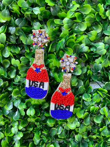 Champagne USA Earrings