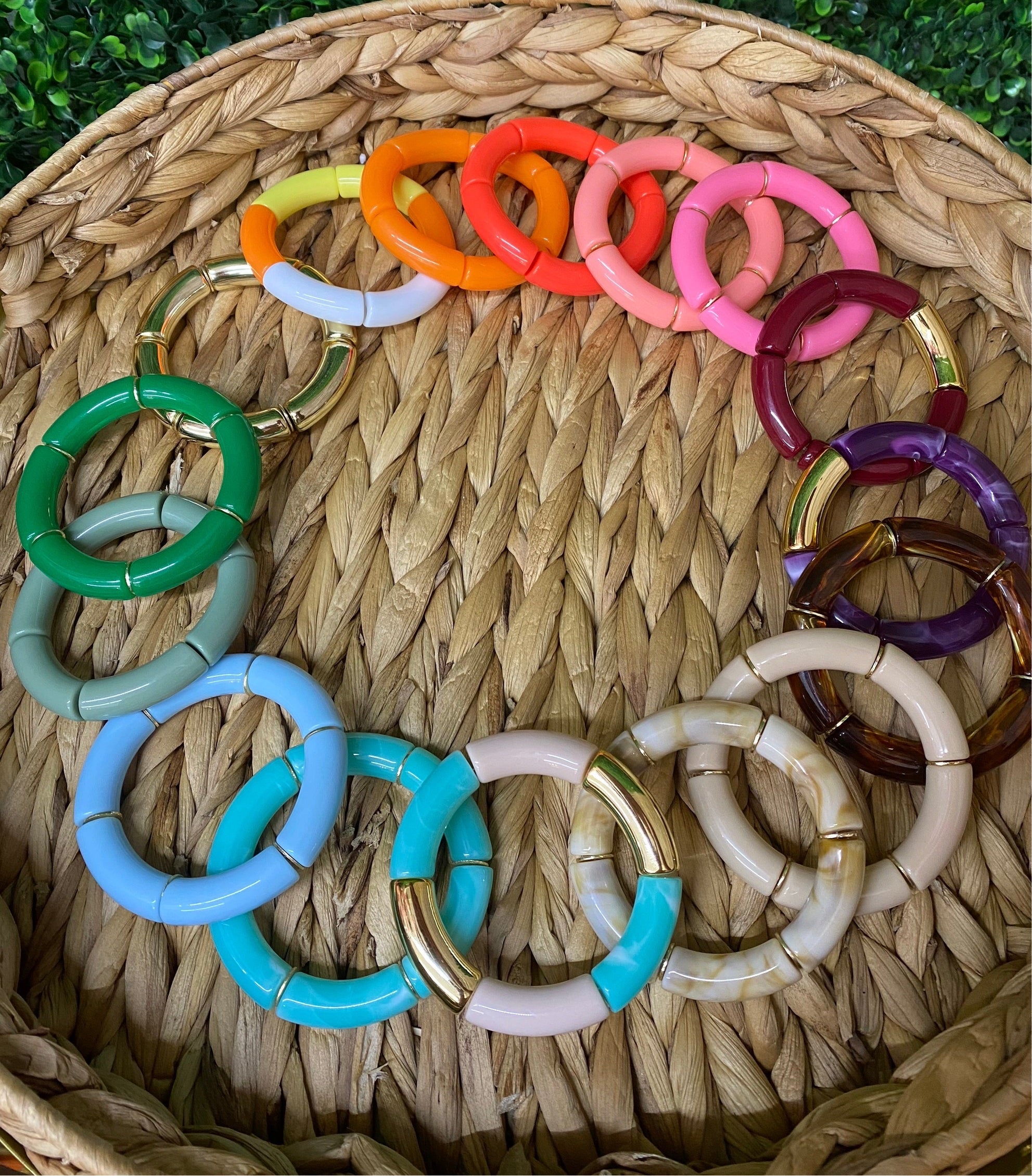 Arm Candy~ Bamboo Bangle Bracelets (multiple colors)