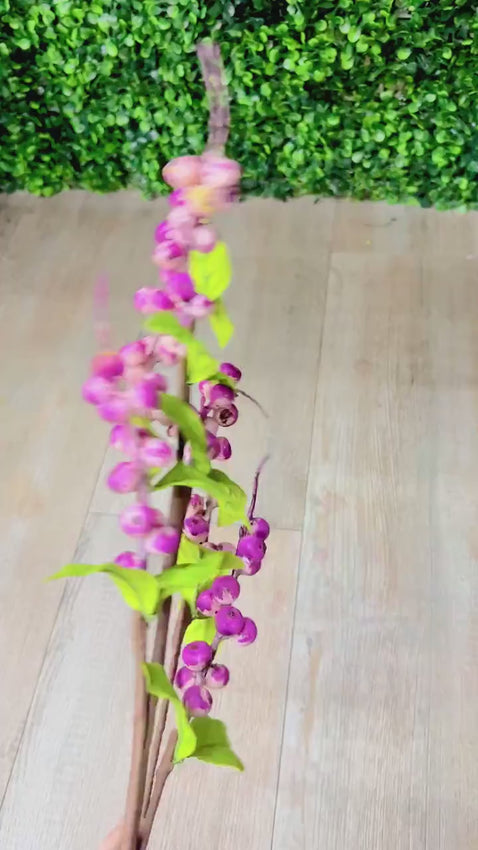 Pink Berry Twig Spray ~ 29 inch