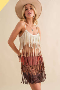 My First Rodeo Suede Fringe Dress