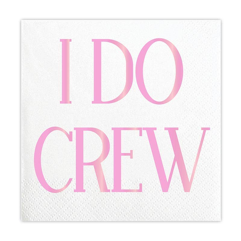 5" Paper Party Napkin-I Do Crew 20ct