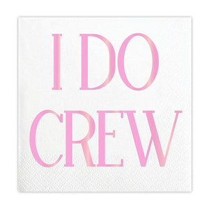 5" Paper Party Napkin-I Do Crew 20ct