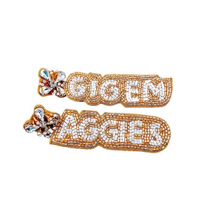 Gig’Em Aggies Earrings
