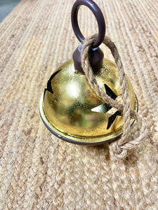 Oversized Gold Jingle Bell Ornament ~ 10.5 inches