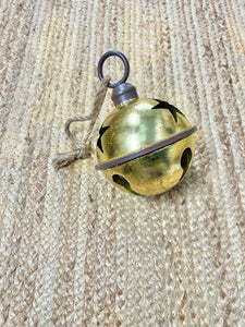 Oversized Gold Jingle Bell Ornament ~ 10.5 inches