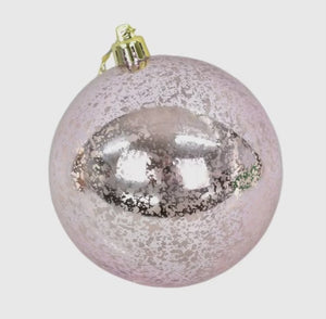 Pink Mercury Ball Ornament ~ 4 Inch